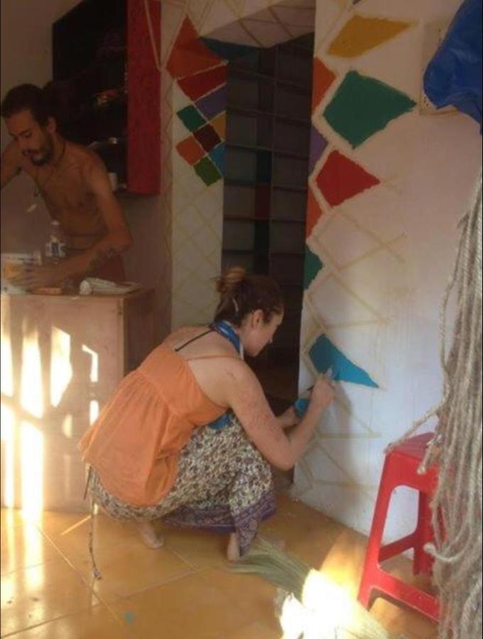 Hippie hostel Anjuna Buitenkant foto