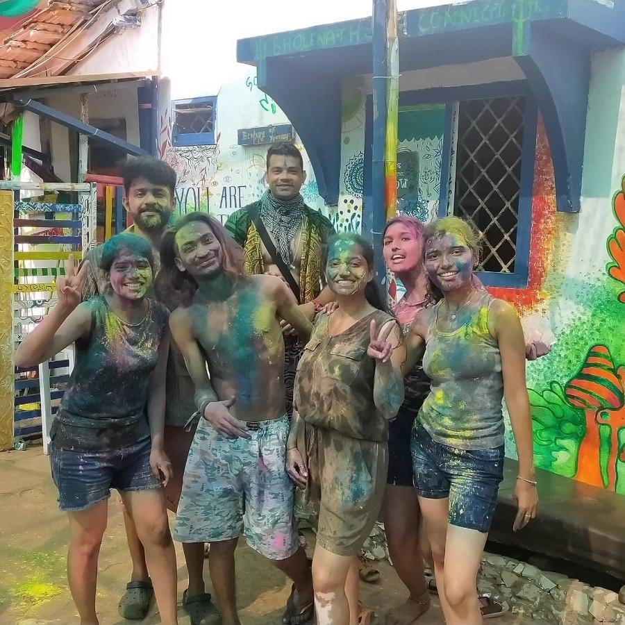Hippie hostel Anjuna Buitenkant foto